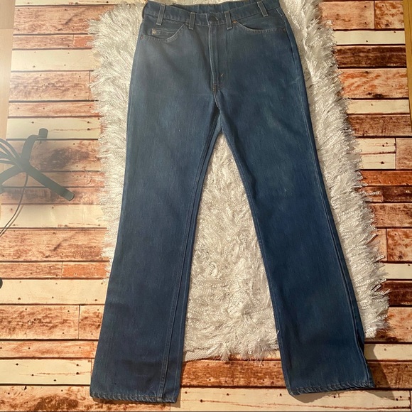 Vintage Levis Mens Orange Tab Jeans 33 